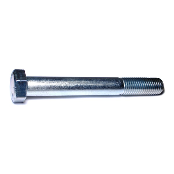 Midwest Fastener Grade 5, 1-1/8"-7 Hex Head Cap Screw, Zinc Plated Steel, 9 in L, 2 PK 07590 - main